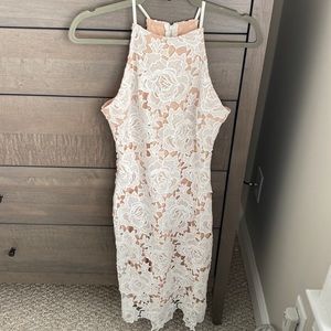 Lulus White Lace Dress